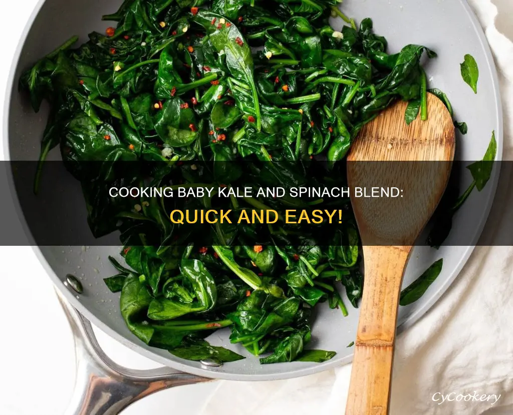 how to cook baby kale and spinach blend