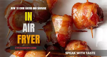 Crispy Breakfast Delights: Air Fryer Bacon and Sausage Mastery