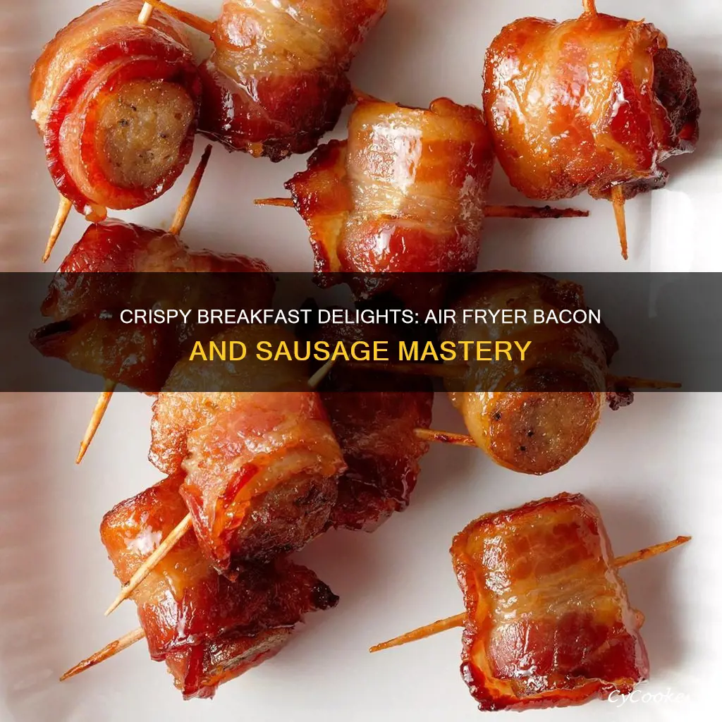 how to cook bacon and sausage in air fryer