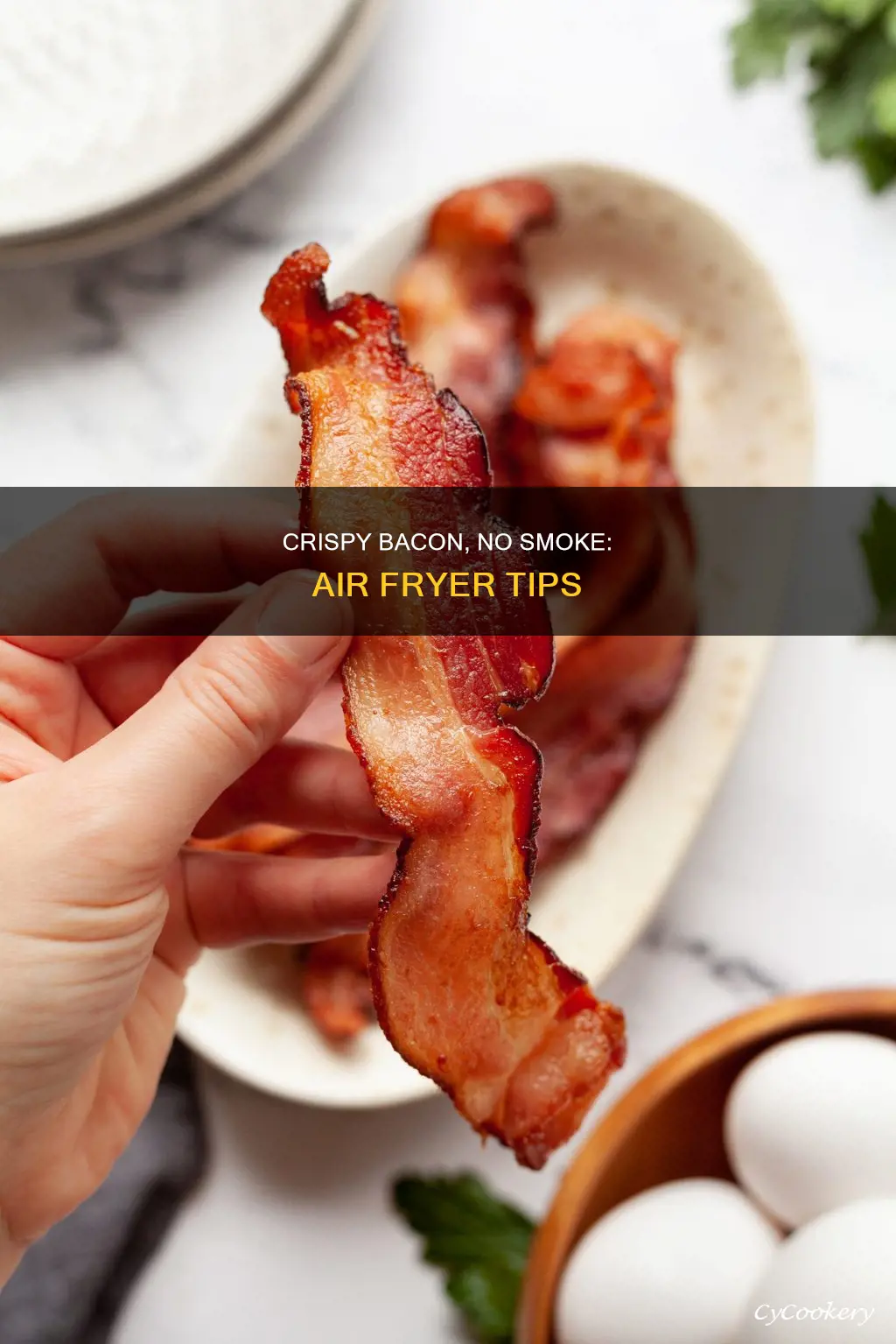 how to cook bacon in air fryer without smoke