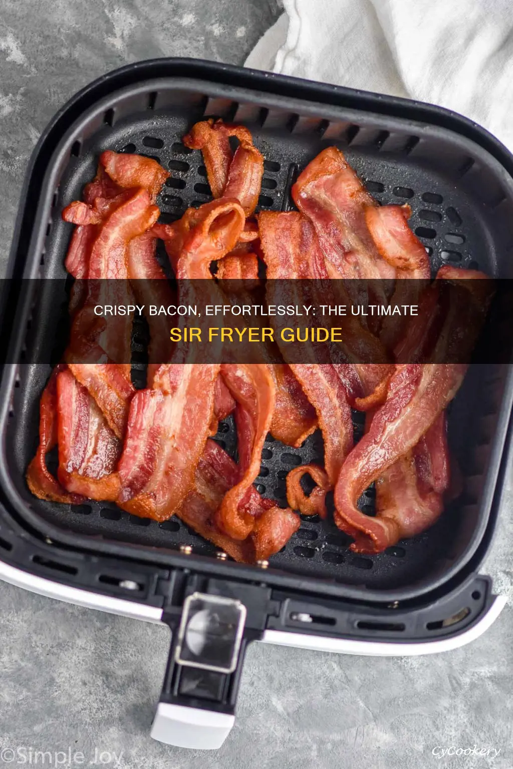 how to cook bacon in sir fryer