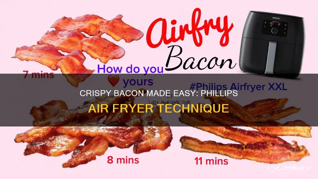 how to cook bacon in the phillilps advance air fryer