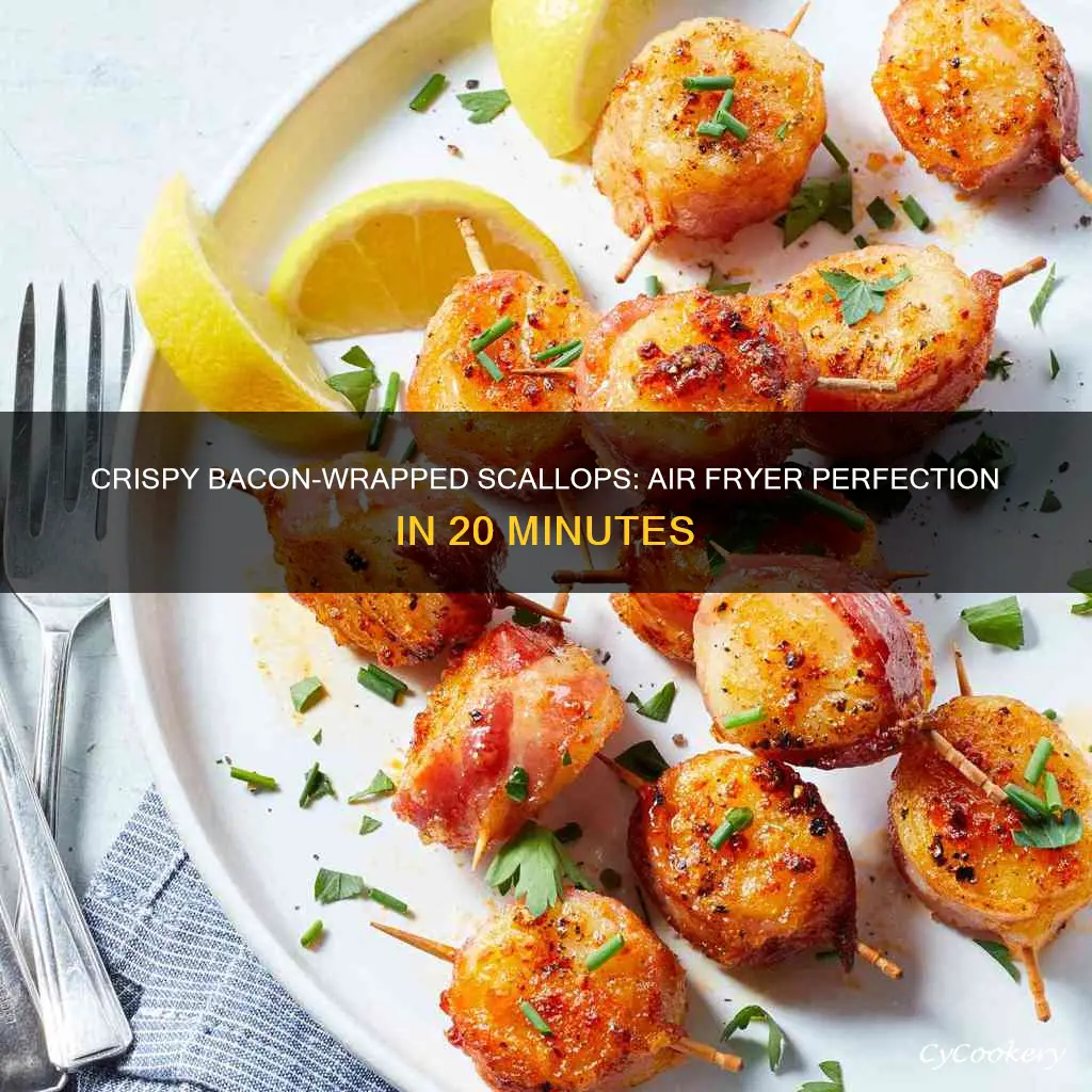 how to cook bacon wrapped scallops in an air fryer