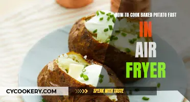 Quickly Air Fry Crispy Baked Potatoes