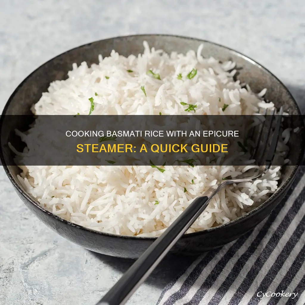 how to cook basmati rice in epicure steamer