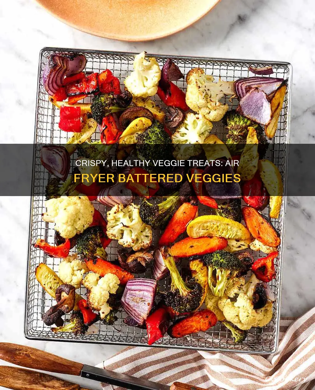 how to cook battered vegetables in an air fryer