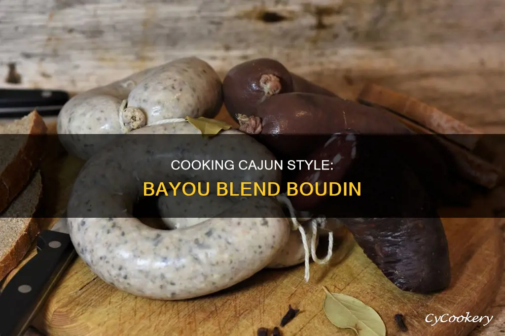 how to cook bayou blend boudin