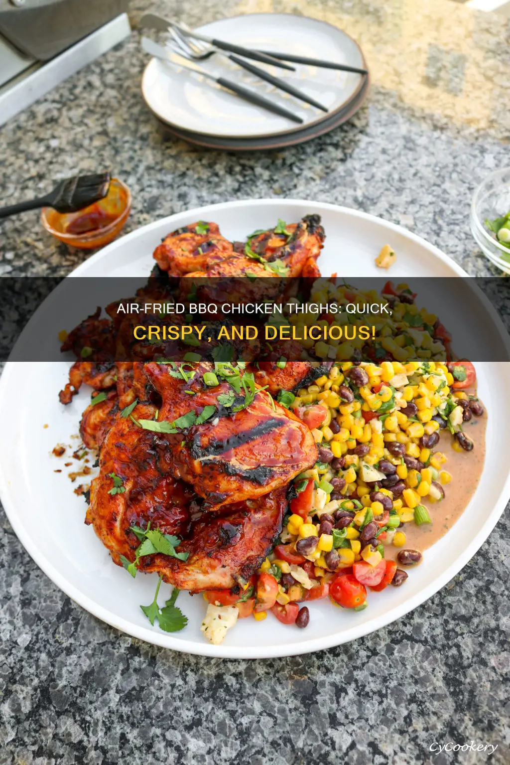 how to cook bbq chicken thighs in air fryer