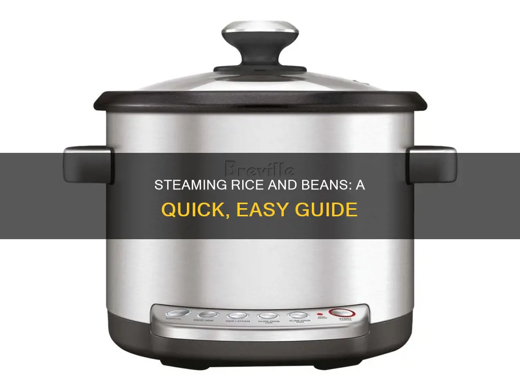 how to cook beans and rice in a steamer