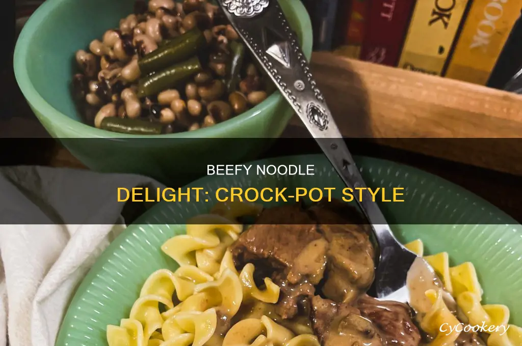 how to cook beef and noodles in a crock pot