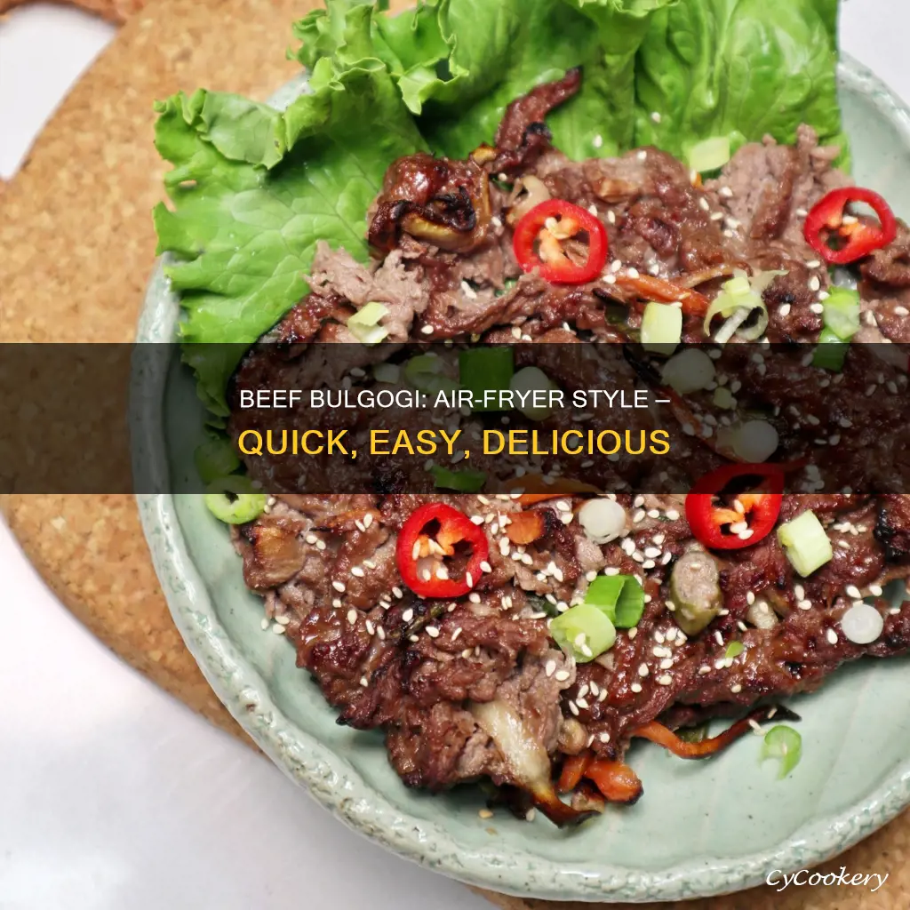 how to cook beef bulgogi in air fryer