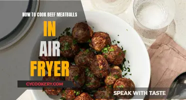 Air-Fried Beef Meatballs: Quick, Easy, and Delicious!
