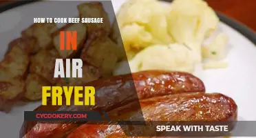 Crispy Air-Fried Beef Sausage: Quick and Easy Recipe