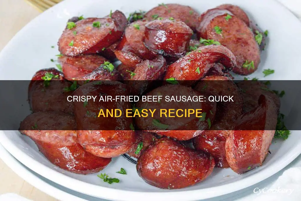 how to cook beef sausage in air fryer