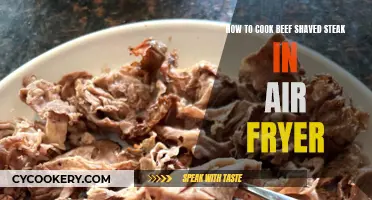 Tender Beef Shaved Steak: Air Fryer Magic!