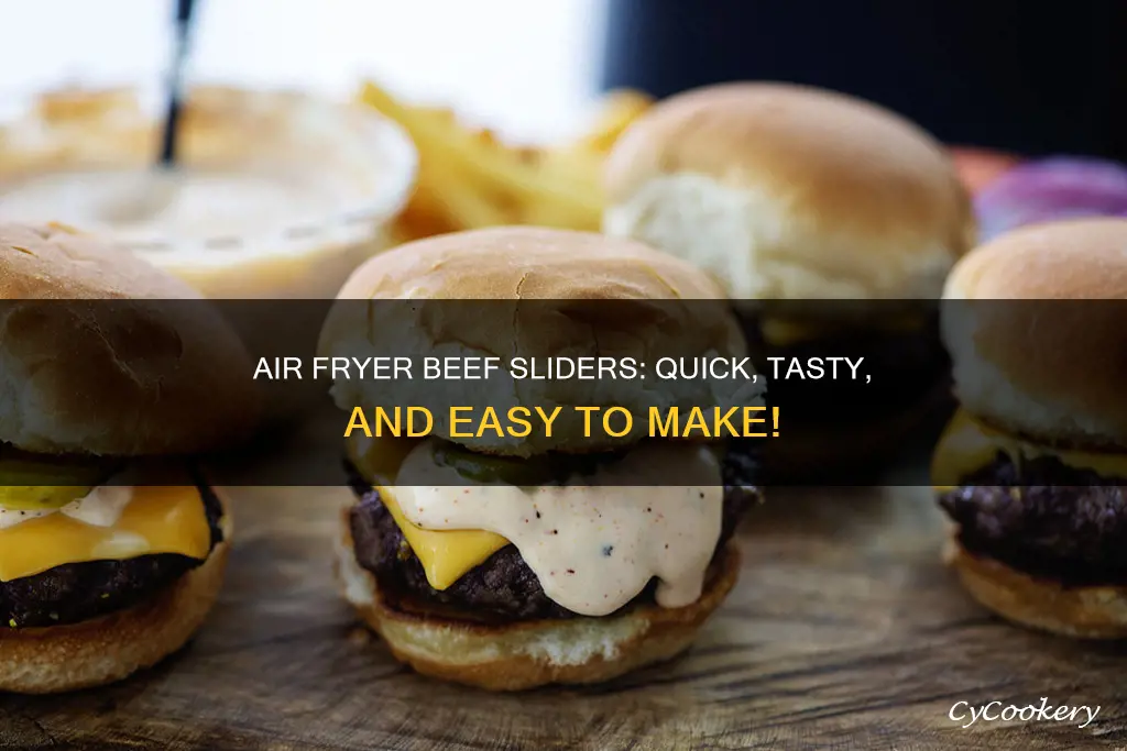 how to cook beef sliders in the air fryer