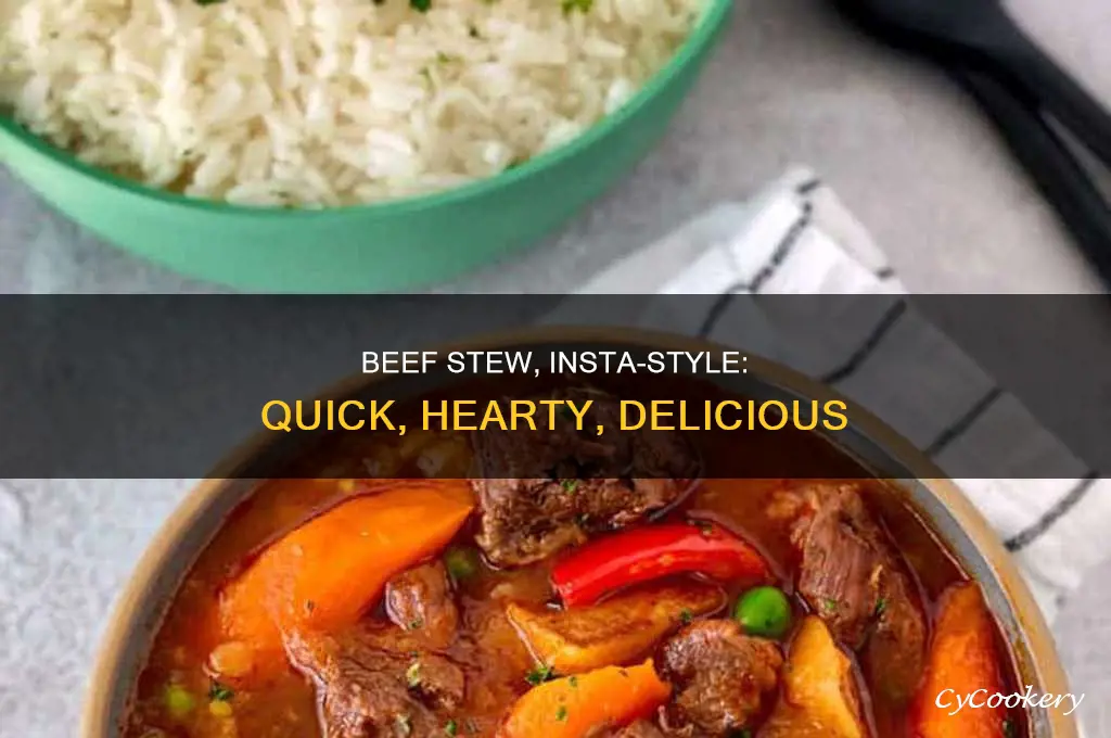 how to cook beef stew in an insta pot