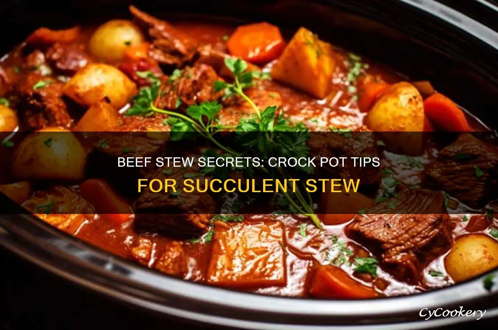 how to cook beef stew tips in crock pot