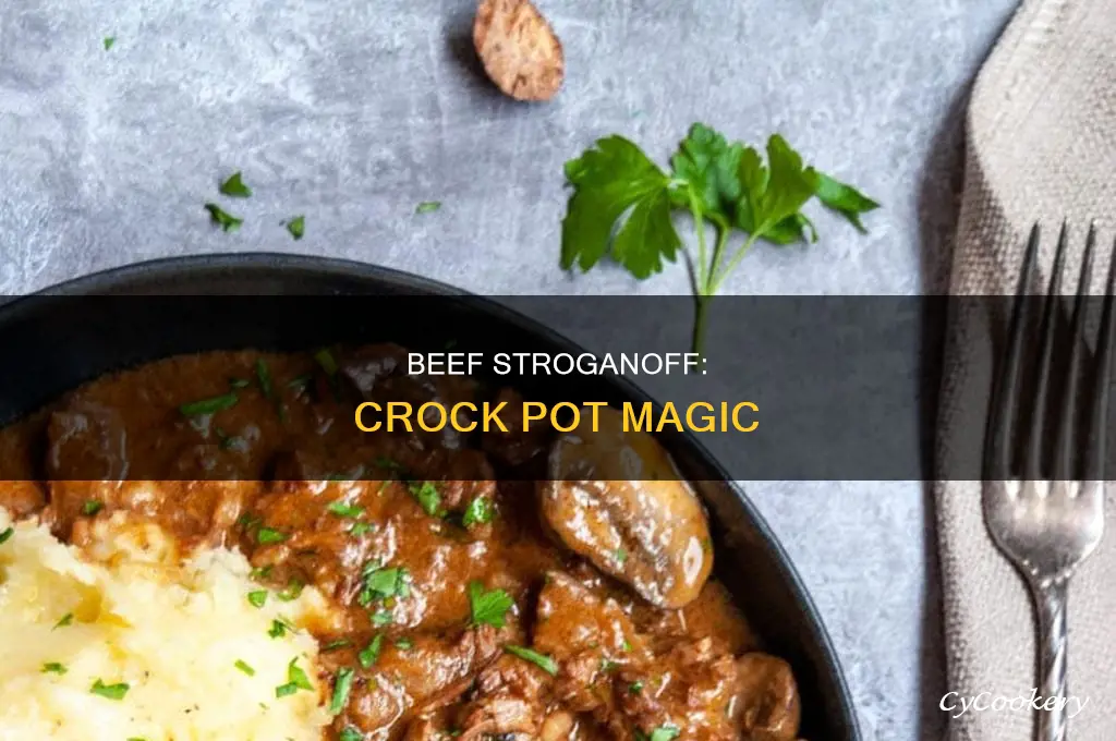 how to cook beef stroganoff in crock pot