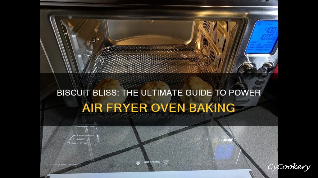 how to cook biscuits in the power air fryer oven