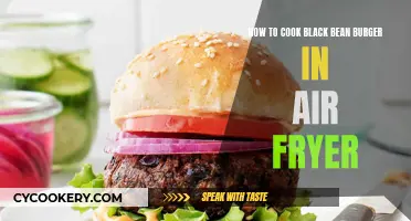 Black Bean Burger Air Fryer Magic