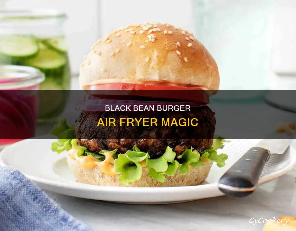 how to cook black bean burger in air fryer