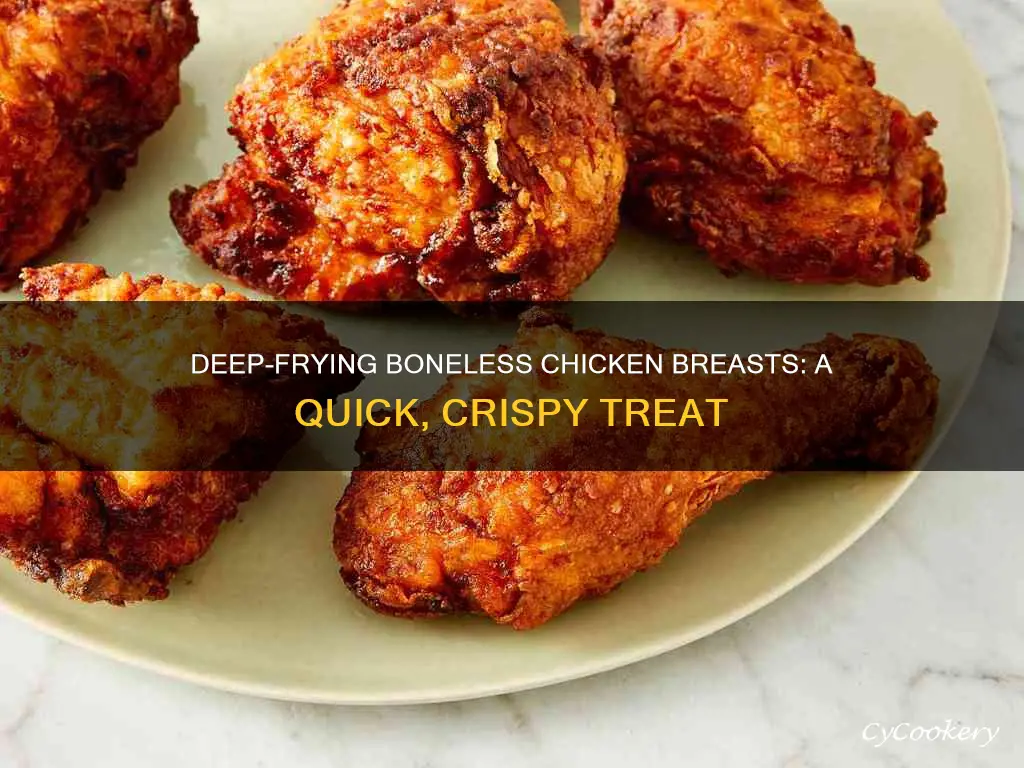 how to cook boneless chicken breast in deep fryer
