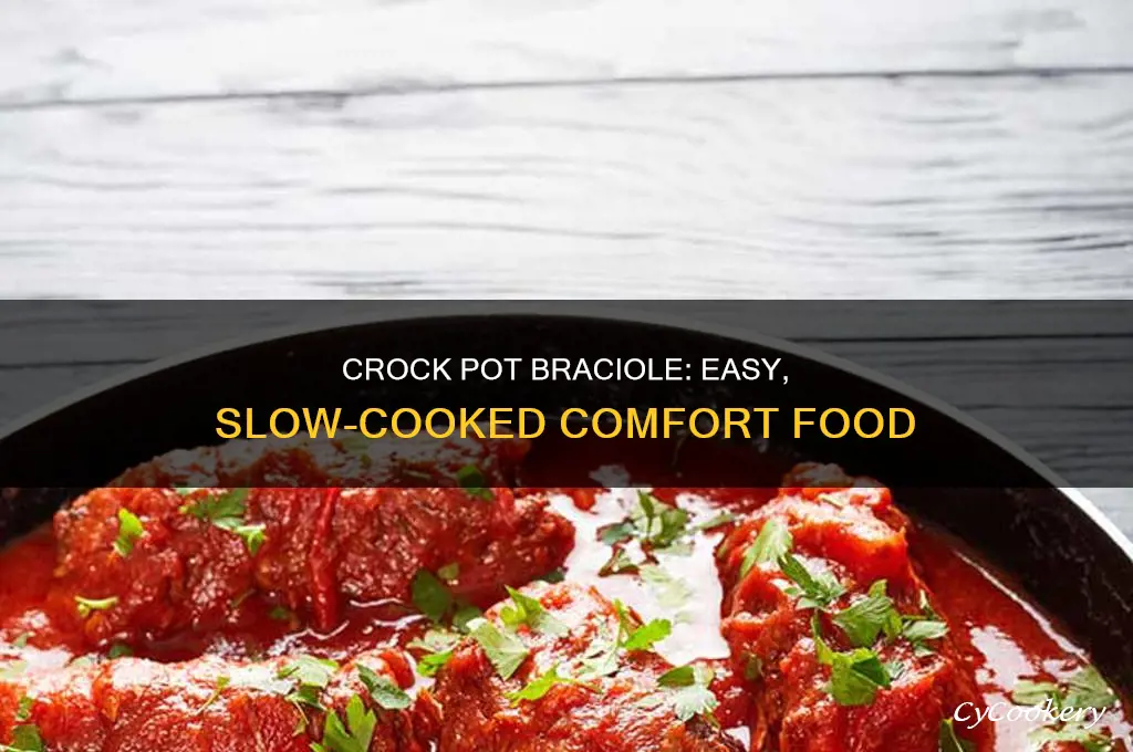 how to cook braciole in crock pot