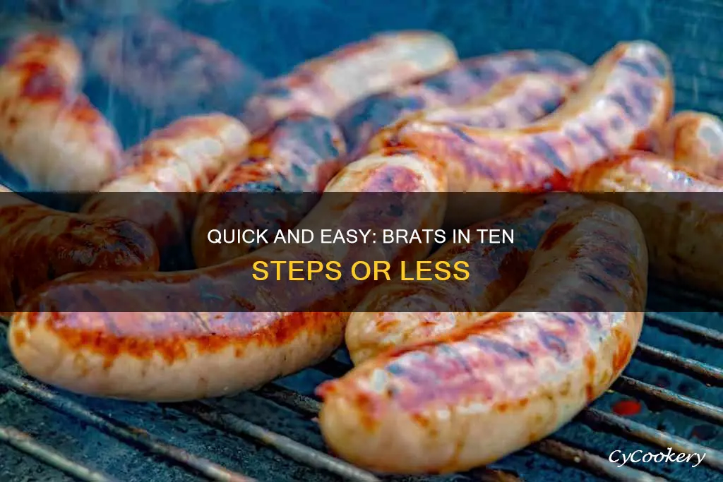 how to cook brats browning 5 min then steaming ten