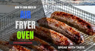 Crispy, Juicy Bratwursts: Air Fryer Oven Mastery