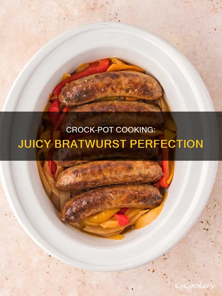 how to cook bratwurst in a crock pot