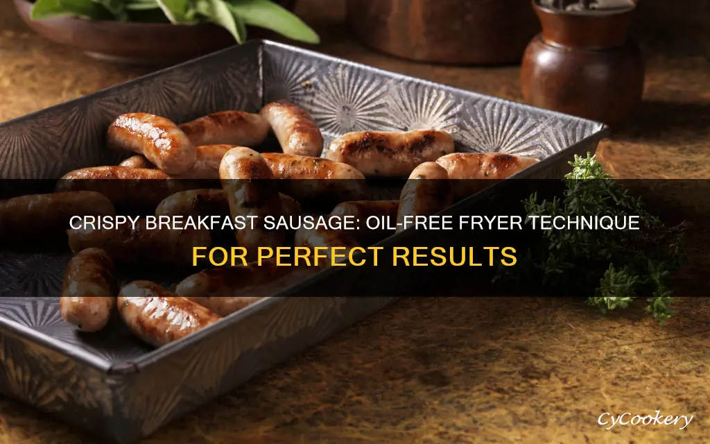 how to cook breakfast sausage in oilless fryer