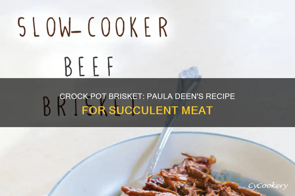 how to cook brisket in crock pot paula deen