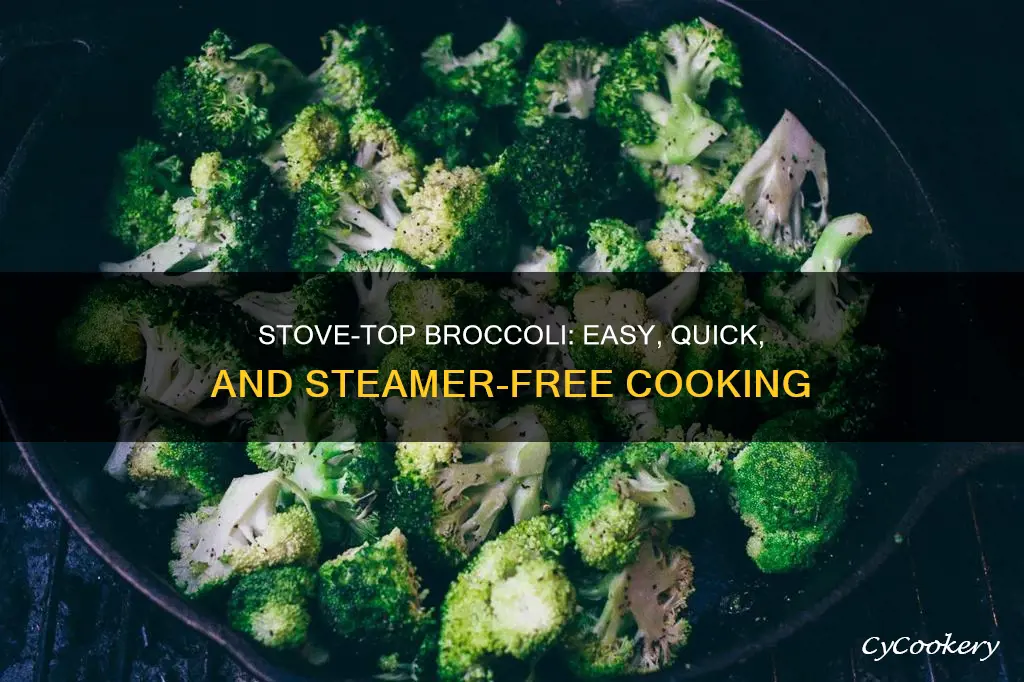 how to cook broccoli on stove without a steamer