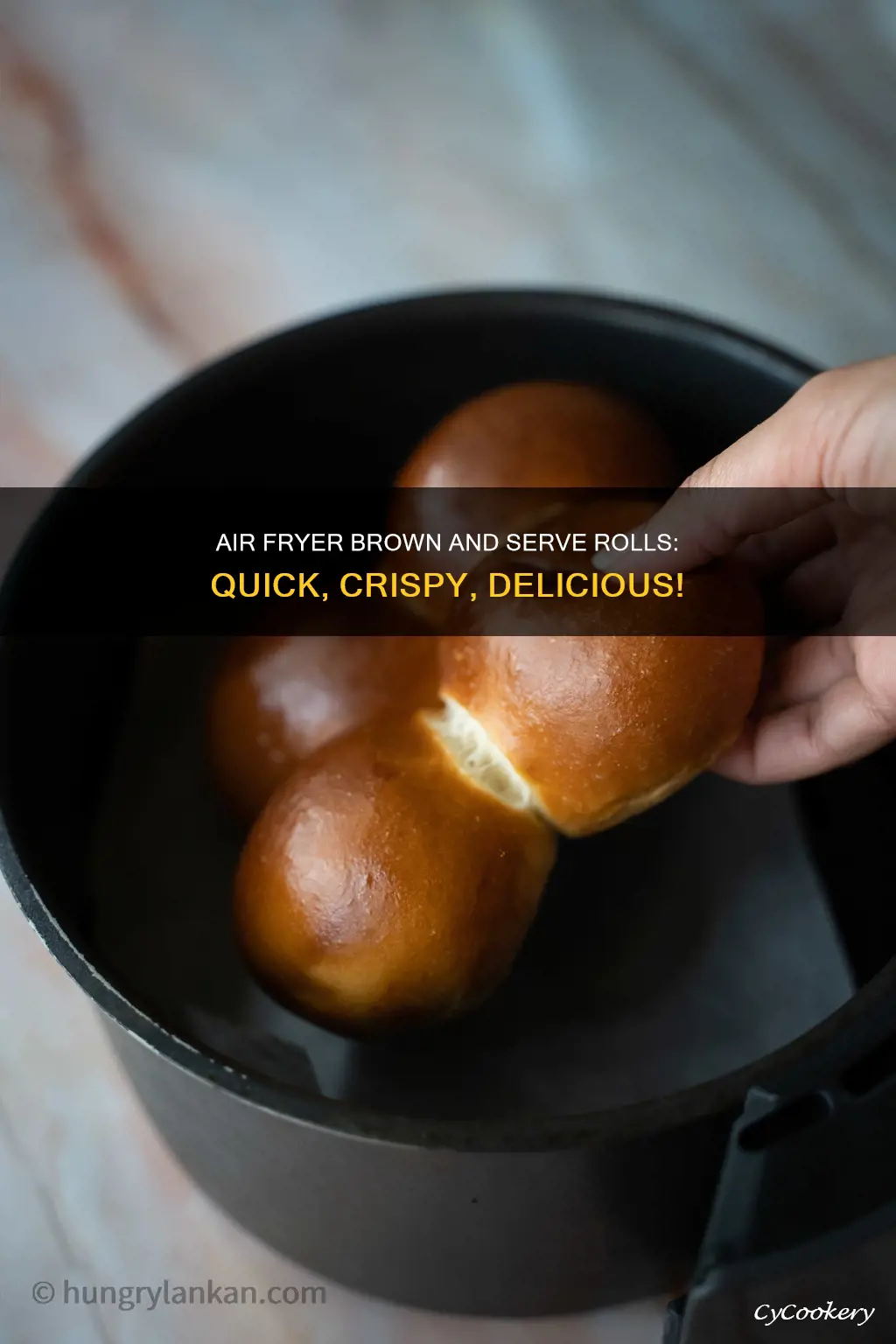 how to cook brown and sevre rolls in air fryer