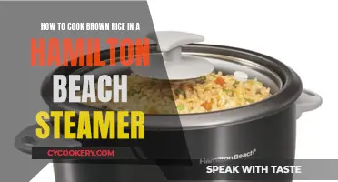 Cooking Brown Rice: Hamilton Beach Steamer Style