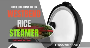 Cooking Brown Rice: Using a WestBend Steamer