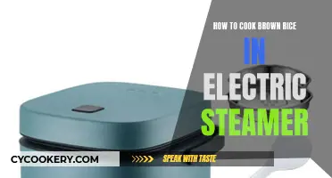 Cooking Brown Rice: Electric Steamer Method