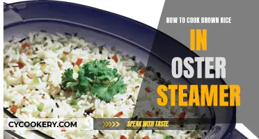 Steaming Brown Rice: Oster Steamer Method