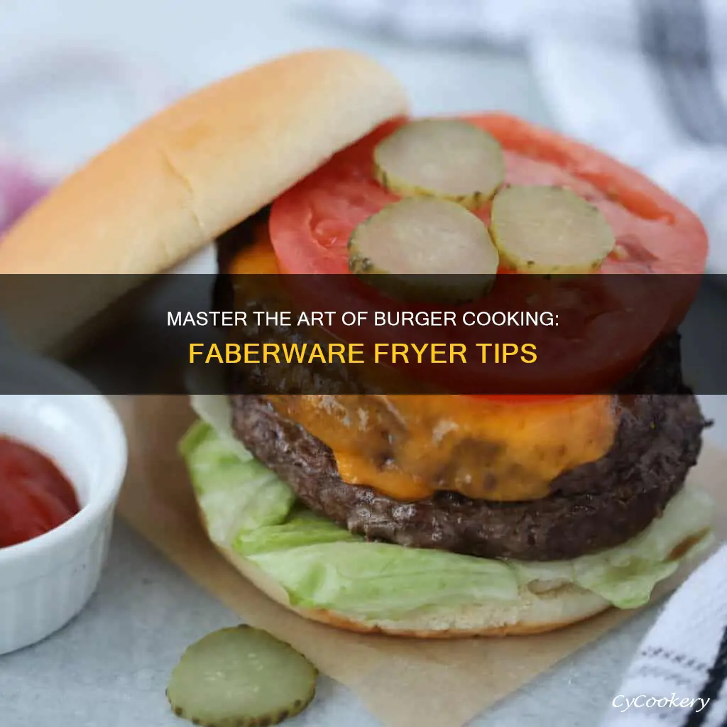 how to cook burgers in a farberware fryer