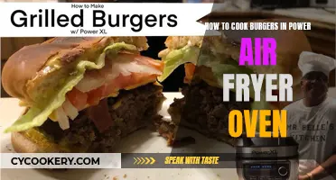 Master the Art of Burger Cooking: Power Air Fryer Oven Guide