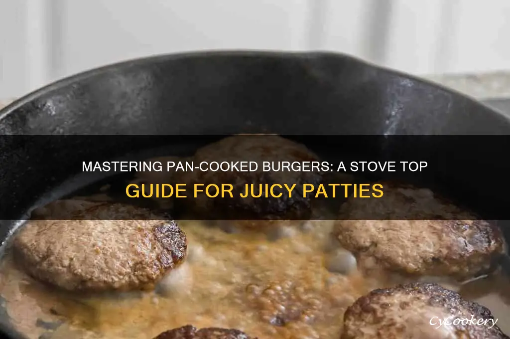 how to cook burgers on stove top using a pan