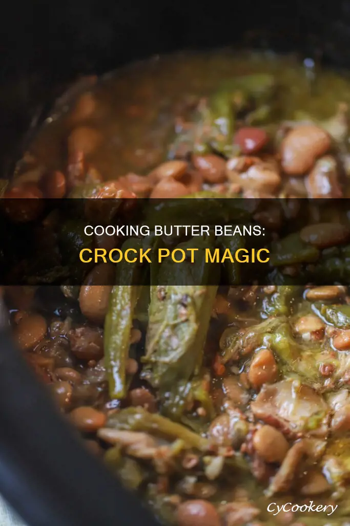how to cook butter beans in a crock pot