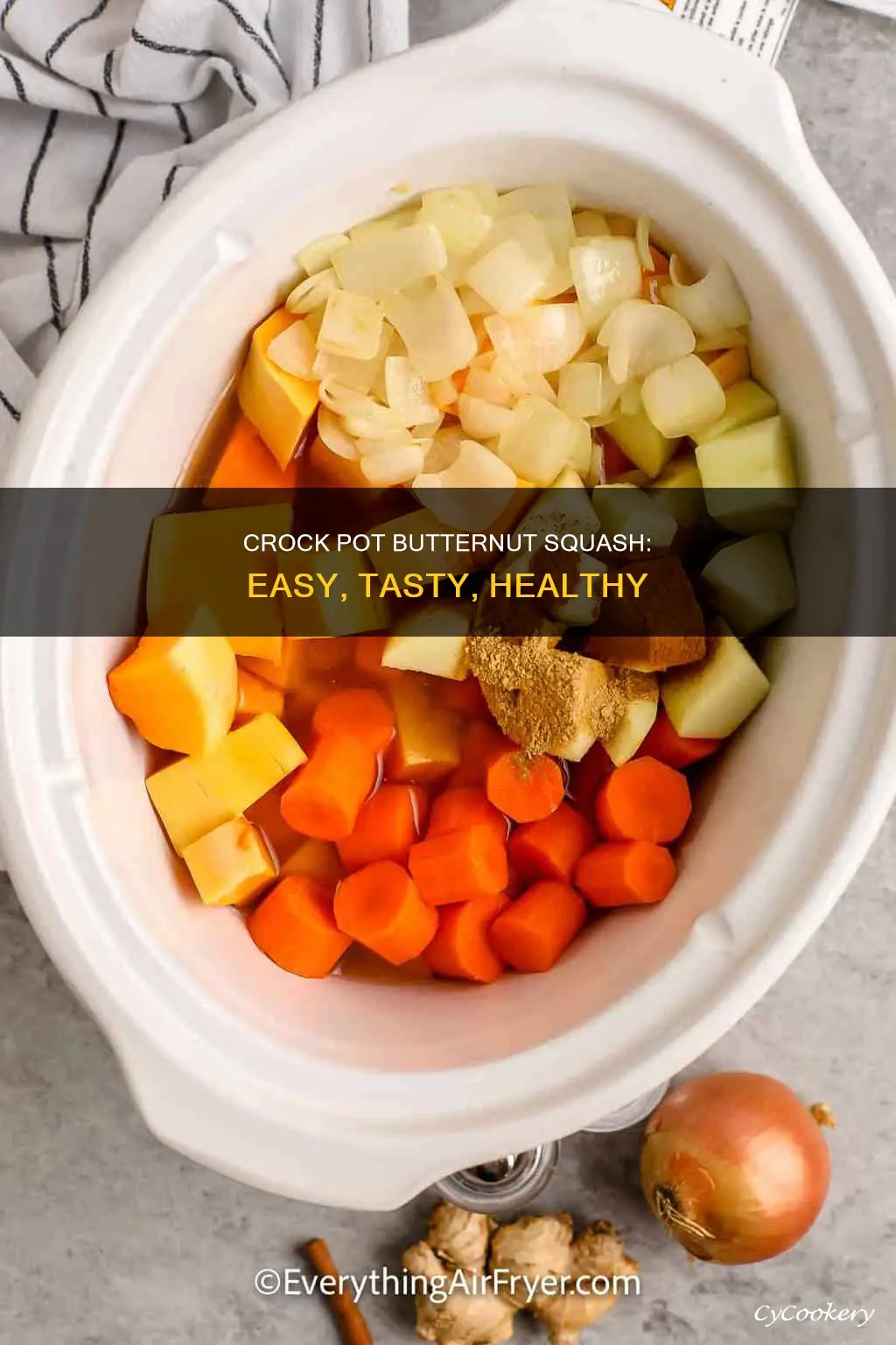 how to cook butternut squash in a crock pot
