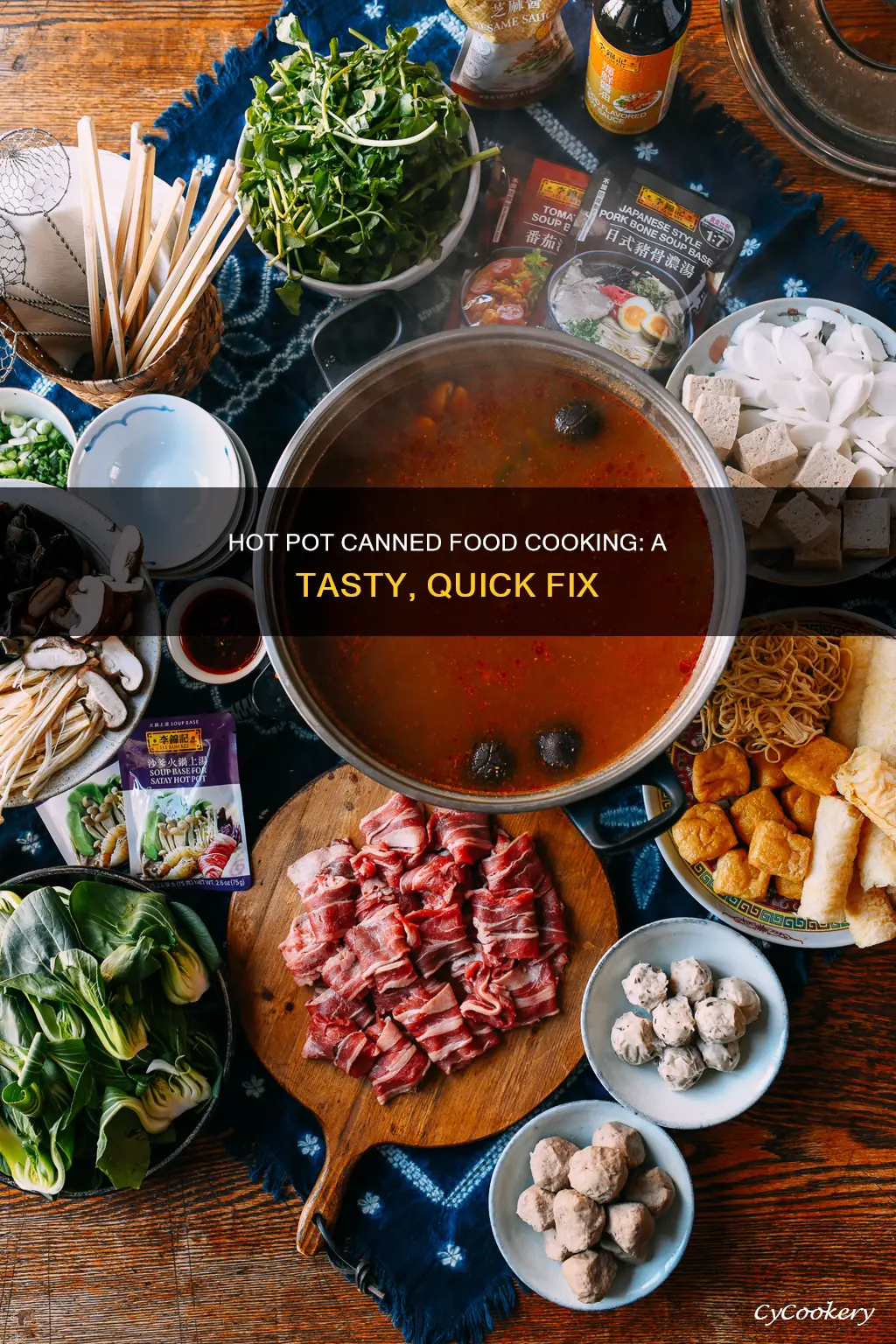 how to cook canned foods with hot pot