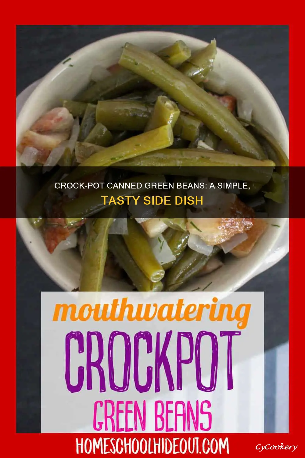 how to cook canned green beans in a crock pot
