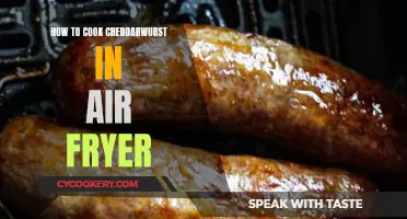 Crispy Cheddarwurst: Air Fryer Magic for a Tasty Treat