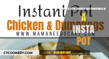 Chicken & Dumplings: Insta-Pot Magic
