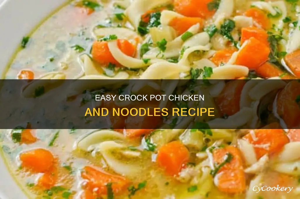 how to cook chicken and noodles in a crock pot