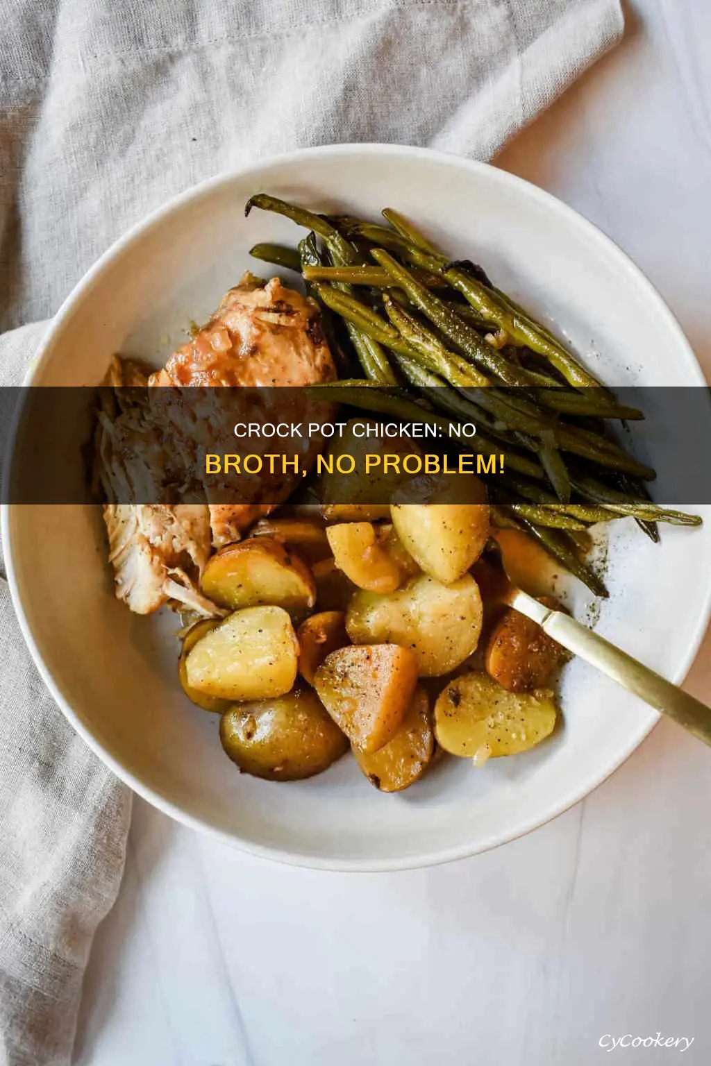 how to cook chicken in crock pot without broth